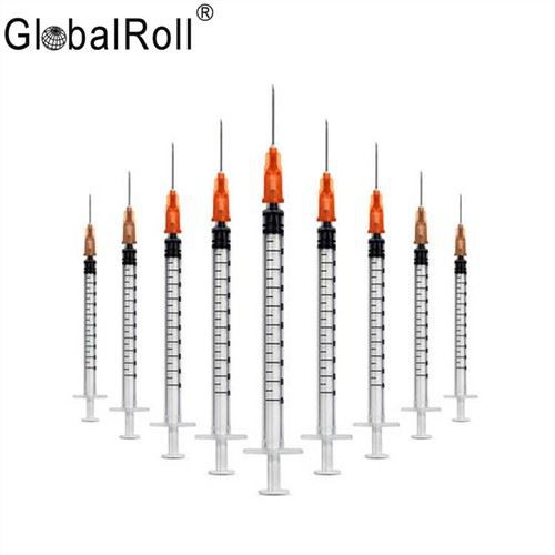 سرنگ یکبار مصرف عقیم 1ml Luer قفل واکسن تزریق قابل استفاده